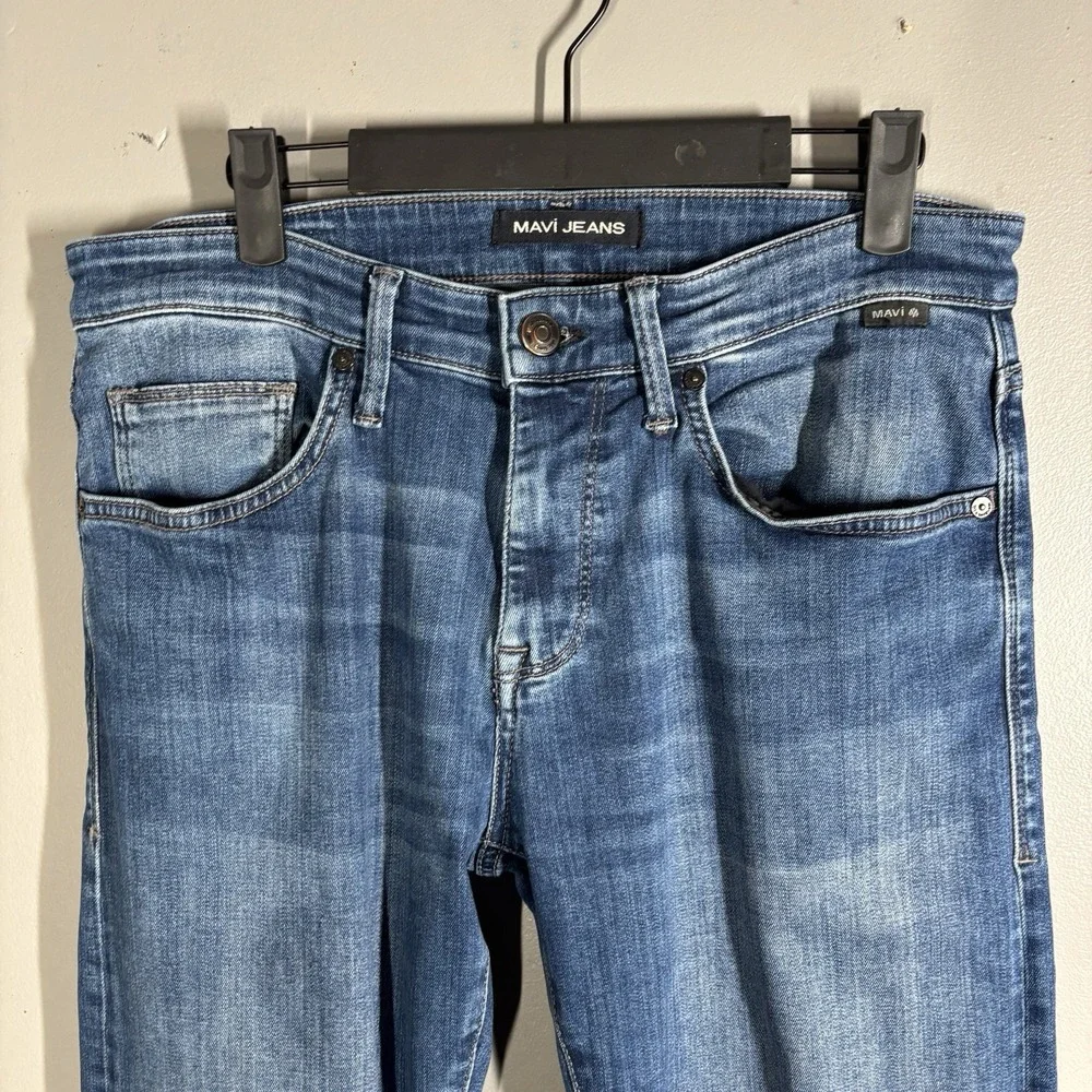 Mavi Jeans Mens 30x32* (measure 32x31) Blue Zach Straight Leg Denim Dark Wash